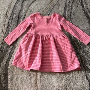 Cat & Jack Pink Striped Casual Dress